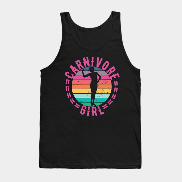 CARNIVORE GIRL MEAT EATER STEAK LOVER CUTE FIT COWGIRL WOMAN Tank Top by CarnivoreMerch